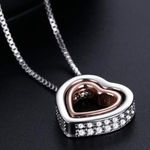 NEW Double Heart Pendant necklace Photo 0