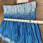 Lucky In Love 14" Paradise Smocked High Waist Blue Print Tennis Skirt Size Small Photo 7