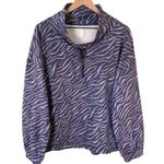 Anthropologie NWT Daily Practice Funnel Neck Long Sleeve Sweatshirt Purple Large Photo 4