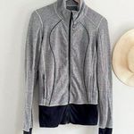 Lululemon | Nice Asana Jacket | Herringbone Black Gray | Sz 6 Photo 0