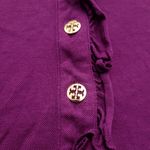 Tory Burch  Ruffle Polo Shirt Women's Size Medium Photo 4