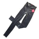 Spanx NWT 2070 High Waist Stretch Velvet Leggings in Silver Chrome XS $98 Photo 0