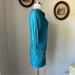 Vintage 1980s teal tunic Photo 3