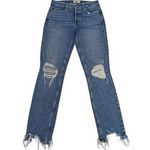 Paige Vintage Hoxton Ankle Peg Jeans Novi Destructed Ripped Distressed Womens 26 Photo 0