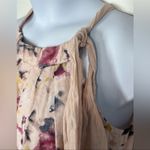 Bellambra Pink Abstract Painted Pleated Halter Mini Dress Size XS Photo 7