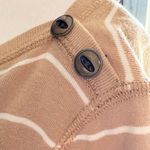 Ralph Lauren Lauren Beige and White Striped Blouse size M Photo 1