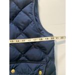 Woolrich Puffer Vest Women's L Blue Quilted Duck Down Full Zip Winter Pockets Photo 7