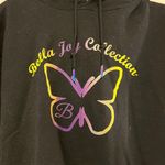 Gildan Black Hoodie with Butterfly - Size M Photo 1