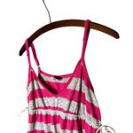 Victoria's Secret Pink and Gray Striped Y2K Babydoll Adjustable Camisole Size M Photo 1