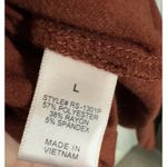 Zenana Premium Burnt Orange/rust Long Sleeve Dress, Large Photo 4