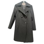 Juicy Couture Black Wool Blend Peacoat Jacket Women’s Size S – Double Breasted Photo 2