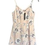 Lulus NWT Magical Meadow Blush Pink Floral Print Women’s XS Mini Skort Dress I16 Photo 0
