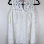 A pea in the pod NWT  WHITE SLEEVELESS TOP W/ TIE Photo 5