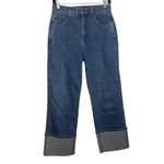 Veronica Beard  Dylan Cuffed Straight-Leg Jean in Thriller Wash Sz. 27 Photo 1