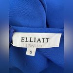 Elliatt Rhiannon Midi One Shoulder Bow Dress in Cobalt Blue size Small $230 Photo 10
