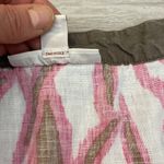 JM Collection 100% Linen Pink, Brown & White Abstract Print Tunic Size 14 Photo 7
