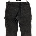 Marc Jacobs Washed Black Cargo Pocket Cropped Zippered Jeans Pants size 2 Photo 4