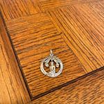 Saint Genesius Guide My Destiny pendant charm Silver Photo 0