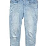 Lucky Brand Mid Rise Crop Ava Jeans Light Wash Distressed Womens 8 / 29 Stretch Photo 0