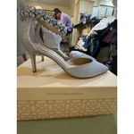 Badgley Mischka Jewel Maya Crystal Strap 2-Piece Pump Size 7.5 Photo 4