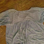 Free People  Moon River Boho Lace Panels Peasant Top Balloon Sleeve Size Small Photo 13