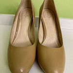 Cole Haan Chelsea Air Pump Women's 6B Tan Patent Slip On Platform Heel Shoe GUC Photo 0