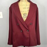 Vince Sz 14 Plum Wine Double Breasted Crepe Suit Blazer NWT $595 MSRP Photo 1