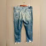 MOTHER The Sinner Distressed Ankle Jeans in Colour Ice Cream, You Scream Blue Size 31 Photo 3