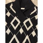 Liz Claiborne  Sweater L Vintage Black‎ And White Diamond Design bag 7 Photo 1