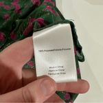 Modcloth  Green &‎ Pink Floral Metallic Sheer Long Sleeve Blouse Size M Photo 5