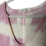 Free People  Come And Get It Washed Top Size Medium Pink Cream Slouchy V-neck Photo 5