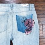 joe's jeans Joe’s • The Charlie High-Rise Skinny jeans light wash Kelis floral painted Photo 12