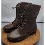 Jambu Encore Hemlock Brown Vegan Leather Felt Floral Embroidered Winter Boots 9 Photo 11