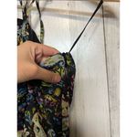 ZARA black and purple floral dress Photo 3