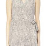 All Saints Rene Leodot Pink Leopard Print Wrap Dress Size 2 100% Silk Coquette Photo 0