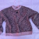 Nike  Women's Black and White Leopard Print Sweater Photo 3