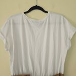 Veronica Beard Jeans Melany Mixed Media Dress White Tan Women's Size L Photo 9
