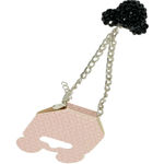 Disney ‎ Parks Black Stone Mickey Head Dangle Bracelet NEW Photo 0