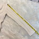 Statements Cotton Linen Blend Sweater Size Large Cream Color Spring Boho Beach Photo 7