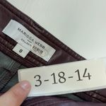 Marissa Webb Pants‎ Womens 8 Purple Red Faux Leather Kick Flare Trousers Photo 4