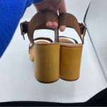 MIA  Nira Sabrinda Faux Leather Y2K Chunky Heel Cognac Sandal Size 9.5 Photo 2