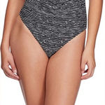 Skye Jennifer V Neck Black White Women’s Swimsuit One Piece EUC Size S Black Photo 0