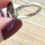 Sterling Silver 925 Om Symbol Ring Cz Paved Round Statement Ring Size 6.5 Photo 6