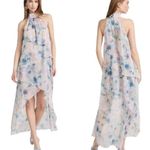 MISA Los Angeles MISA LA Victorine Halter Midi Dress Size S Tiered Watercolor NWOT Retail $420 Photo 1