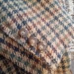 Liz Sport  Vintage 2 Buttons Womens Blazer Wool Dark Academia Office Size 14 Photo 4