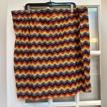 Target PRIDE  Skirt Women’s Plus Size 2X Rainbow Pull On LGBTQ Chevron Party Photo 4
