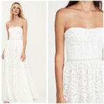 Jonathan Simkhai Strapless Lace Bridal Dress Convertible White Size 6 Photo 3