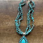 Source Unknown  Turquoise Necklace with Silver Accents Photo 2