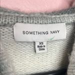 Something Navy Ombre Striped Hoodie In White/ Black. Size XS Photo 4