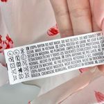 Forever 21 NEW  White Red Floral Ruffle Plunge Sheer Mini Dress M Coquette Photo 4